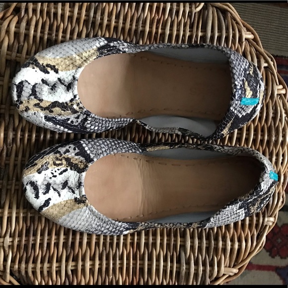 Tieks Shoes - Tieks sand snake size 8 worn once.